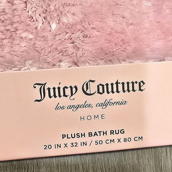 Juicy Couture Home Plush Bath Rug- Pink - Picture 6 of 6
